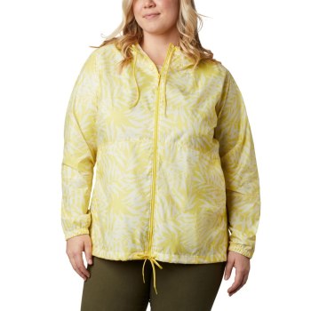 Columbia Flash Forward Printed Windbreaker Plus Size, Chamarras Amarillos Para Mujer | 126409-RCW